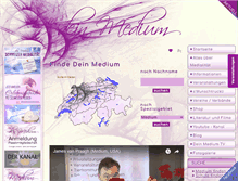 Tablet Screenshot of deinmedium.ch
